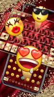 برنامه‌نما Red Gold Luxury Keyboard عکس از صفحه