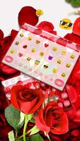 Red Rose Keyboard plakat