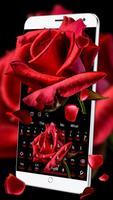 Red Rose Flower Romantic Keyboard Ekran Görüntüsü 1
