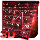 Red Tech Heart Keyboard Theme ไอคอน