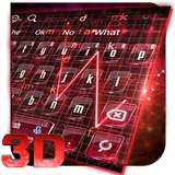 Red Tech Heart Keyboard Theme icône