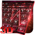 Red Tech Heart Keyboard Theme-icoon