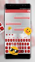 White Red Keyboard تصوير الشاشة 2