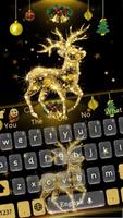 برنامه‌نما Golden Reindeer Elf Keyboard عکس از صفحه