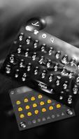 Water Droplet Texture Keyboard poster