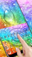 Color Water Drops Keyboard poster