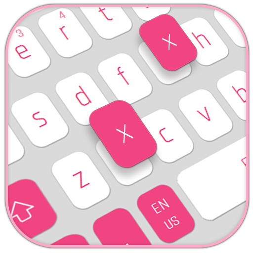 Weiße rosa Tastatur