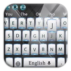 Textured Black and White Keyboard APK Herunterladen