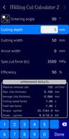 Milling Cut Calculator 2 Screenshot 1