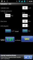 Scuba Diving calculator - SAC screenshot 1