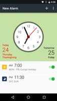 Alarm: Clock with Holidays Plakat