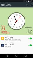 Alarm: Clock with Holidays الملصق