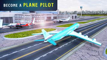 Airplane Driving Simulator 202 Affiche