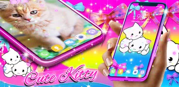 Cute kitty live wallpaper