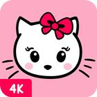 Fonds d'écran Hello Kitty 4K icône