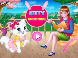 Toilettage Fluffy Kitty-Kitty Care salon Affiche