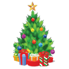 Decoración de Navidad árbol icono