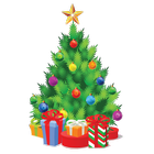 Christmas tree decoration icon