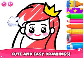 Kids Coloring Games for Girls captura de pantalla 2