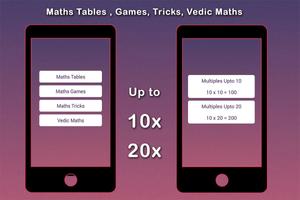 Maths Tables, Games, Maths Tricks, Vedic Maths capture d'écran 2
