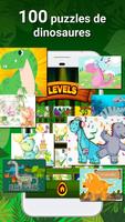 Jeux de dinosaures - Puzzles pour enfants Affiche