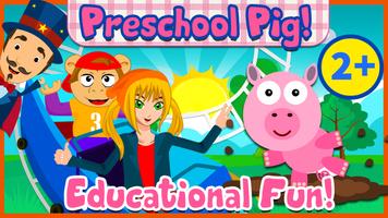 Preschool Pig - Educational! الملصق