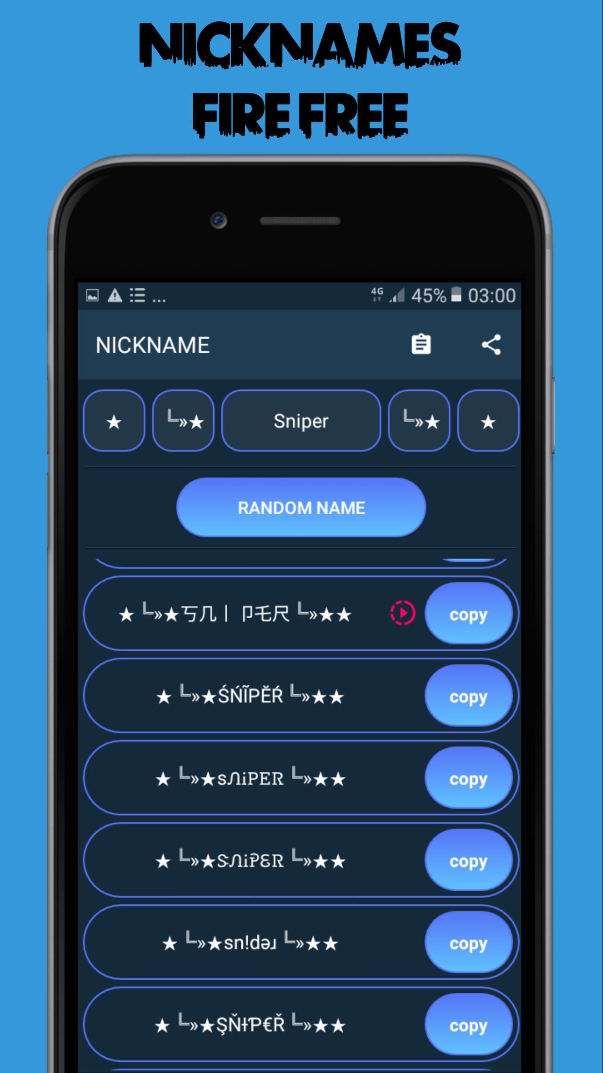Name Creator For Free Fire For Android Apk Download - name snipe generator user name generatorimage roblox