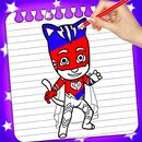 Pj super heroes coloring catboy mask APK