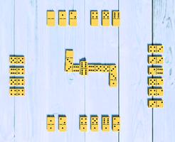 Dominos 3D Tiles Game Offline โปสเตอร์