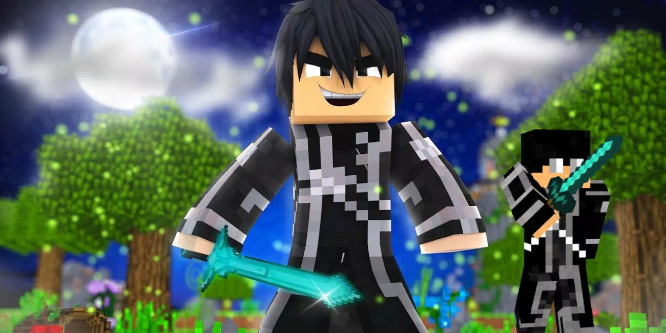 Kirito Skin For Minecraft Apk Pour Android Telecharger