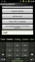 Catalan Keyboard Plugin capture d'écran 1