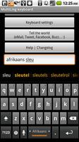 Afrikaans Keyboard Plugin capture d'écran 1