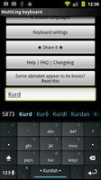 Kurdish Keyboard Plugin capture d'écran 1