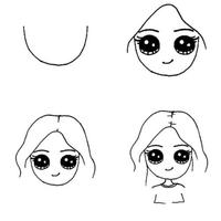 How to draw girls poster