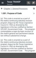 Texas Transportation Code capture d'écran 1