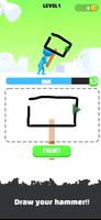 Draw Hammer - Drawing games پوسٹر