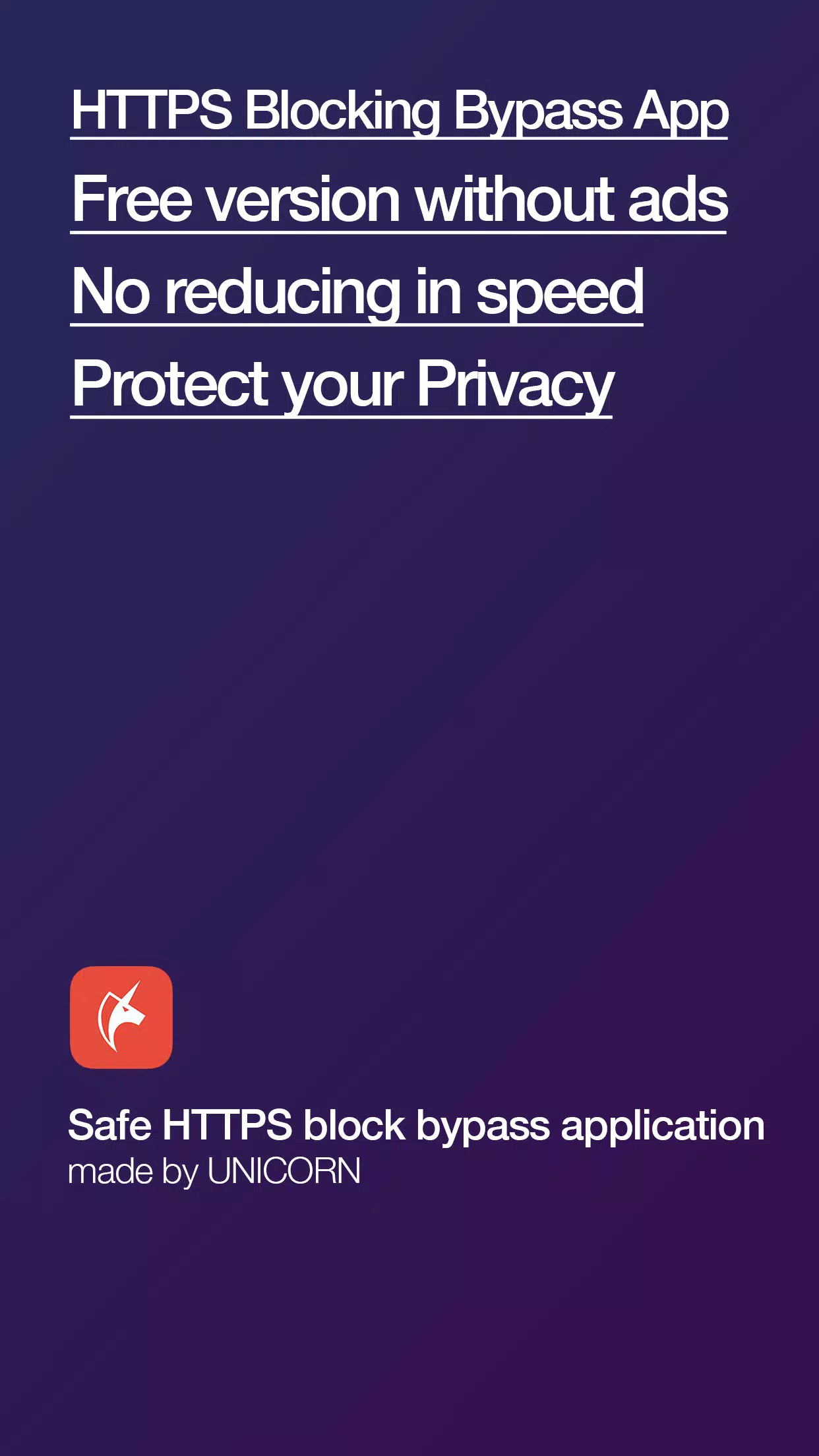 Download Unicorn HTTPS: Fast Bypass DPI 2.3.38 APK for Android - Free ...
