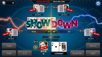 AI Texas Holdem(Offline Poker) ảnh chụp màn hình 2
