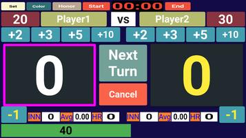 Scoreboard Carom 3 Cushion screenshot 2