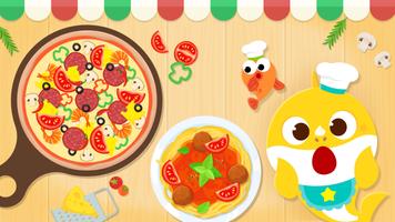 아기상어 피자 만들기: 유아 요리 음식 놀이 게임 포스터