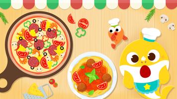 Baby Shark Pizza Game for Kids poster