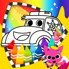 Pinkfong Cars Coloring Book أيقونة