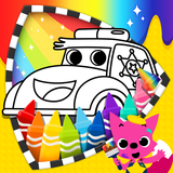 Pinkfong Cars Coloring Book icône