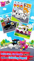 Pinkfong Cars Coloring Book постер