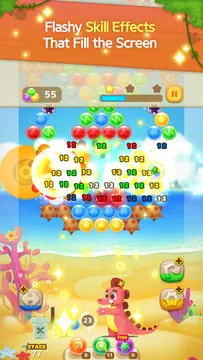 Screenshot 1 for Bubble pop shooter dinosaur