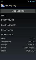 Battery Log Affiche