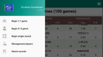 3Cushion billiards Scoreboard الملصق