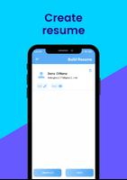 CV maker pdf, Resume builder Plakat