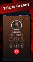 scary granny's video call chat تصوير الشاشة 1