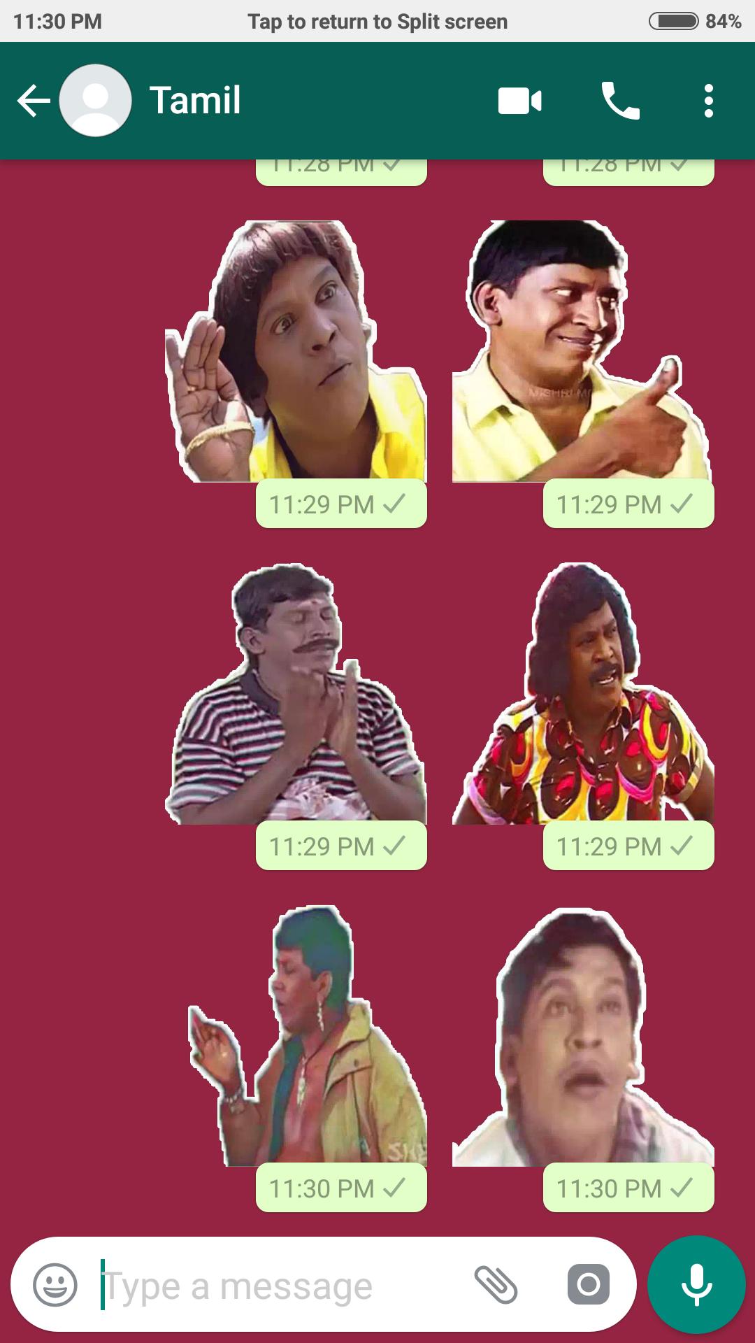 Whatsapp vadivelu stickers app